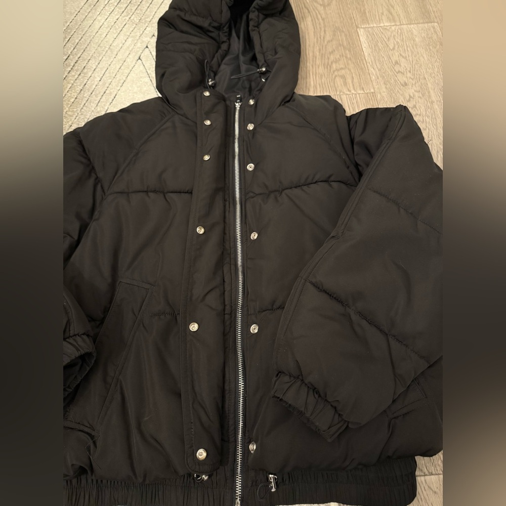 Zara TRF Collection Black Puffer Jacket - Picture 3 of 7
